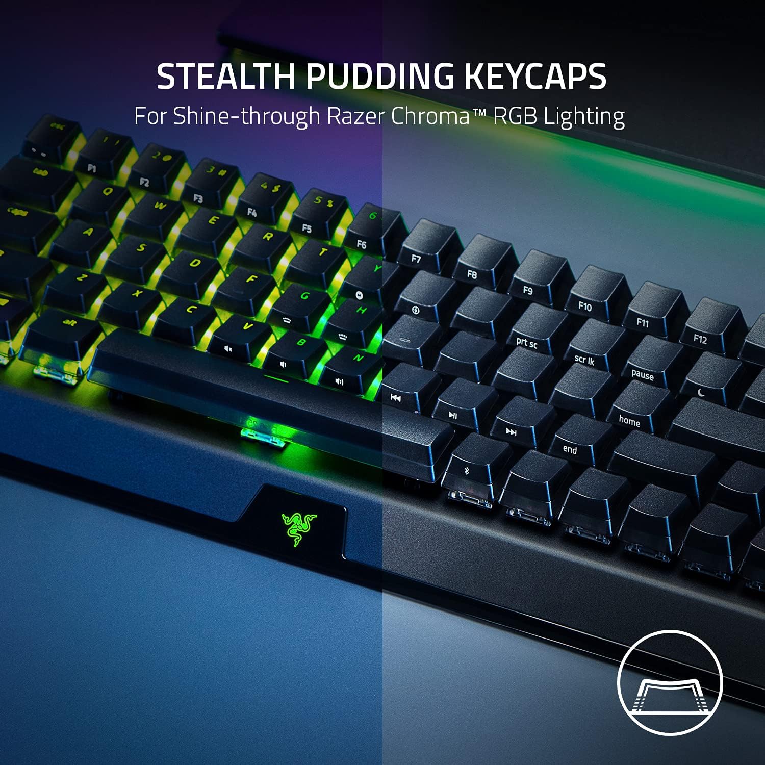 Razer BlackWidow V4 Mini HyperSpeed Wireless Hot Swappable 65% Gaming Keyboard: HyperSpeed Wireless & Bluetooth 5.0 - Orange Switches Tactile & Quiet - Phantom Pudding Keycap - 200 Hr Battery