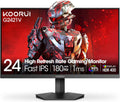 KOORUI 24' Gaming Monitor,180Hz 1ms Fast IPS Monitor, 1440P HDR400 Display, 90% DCI-P3 Color Gamut, Adaptive Sync, Slim Frame, VESA Mountable, HDMI 2.0, DP 1.4, G2421V