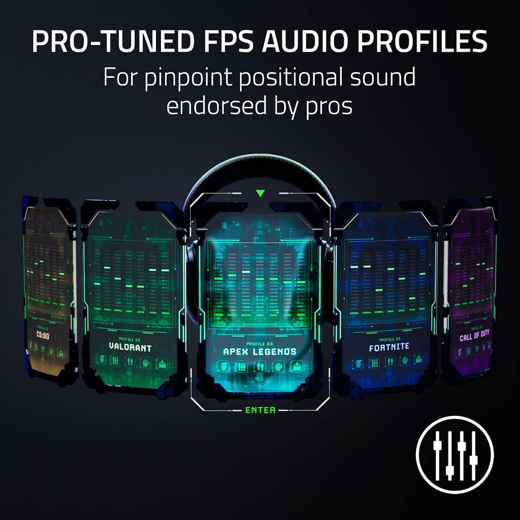 Razer BlackShark V2 Pro Wireless Gaming Headset: Super Wideband Mic - Pro Tuned FPS Profiles - 50mm Drivers - Plush Noise Isolating Earcups - 70 Hr Battery - Bluetooth - for PC, PS5, Switch 2 - Black