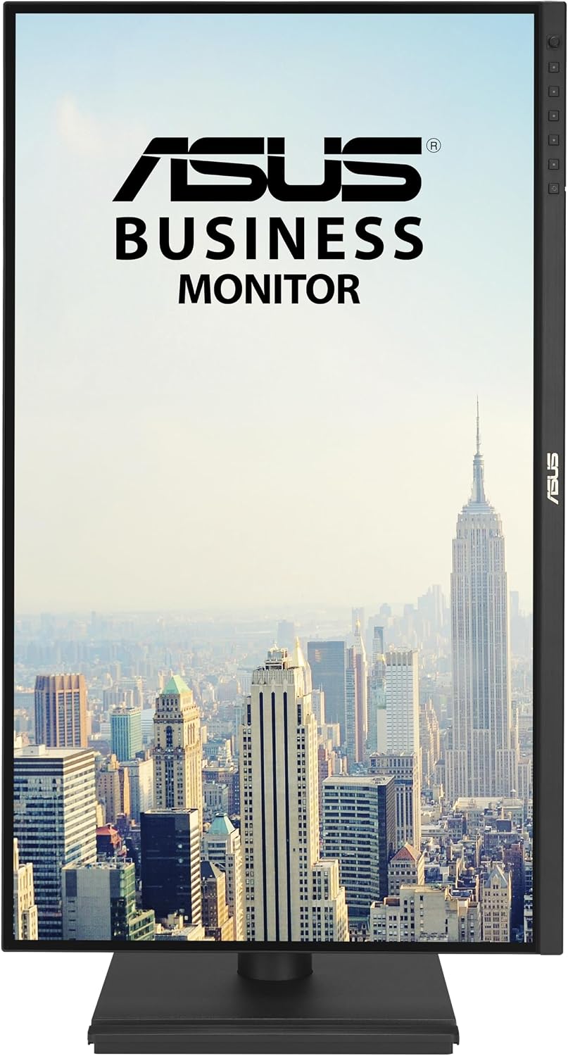 ASUS 27' 1440P USB-C RJ45 Docking Monitor (BE27ACGN) – QHD (2560x1440), IPS, 120Hz, Frameless, Speakers, Height Adjustable, DisplayPort Daisy-Chain, Power Sync, Eye Care, 3 yr Warranty