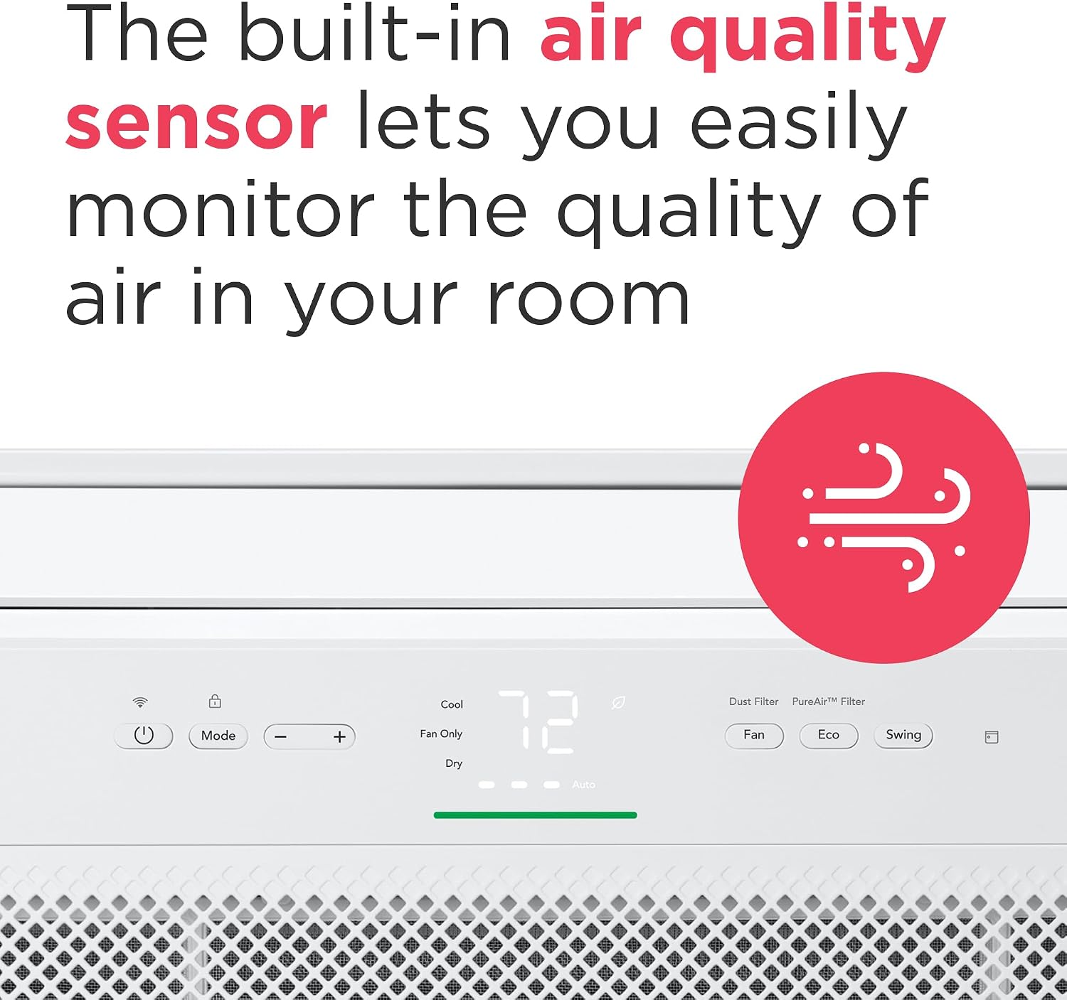 Frigidaire Gallery 8,000 BTU Smart Inverter Window Air Conditioner with Wi-Fi, Energy Star Most Efficient Certification & Indoor Air Quality Monitoring, Cools Up to 350 Sq. Ft., Ultra Quiet, White