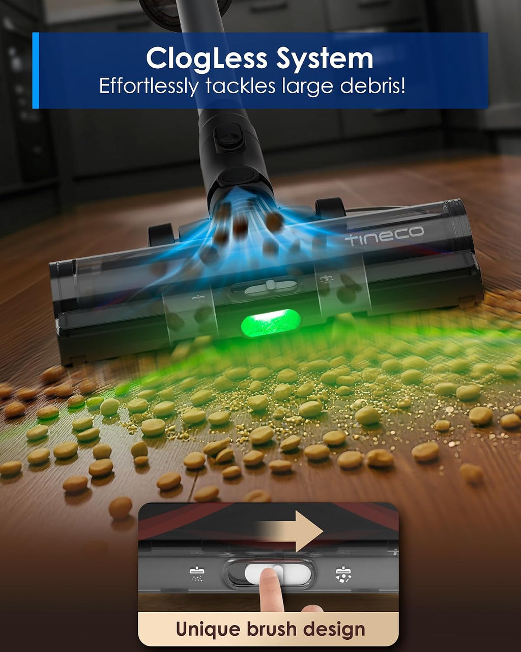 Tineco Pure ONE Station 5 Gen Cordless Vacuum, Automatic Dust Collection, Full-Path Self-Cleaning, ZeroTangle Brush, Up to 100 Minutes Runtime, Stick Vacuum Cleaner for Pet Hair, Carpet & Hard Floor