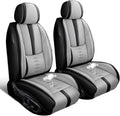 Car Seat Covers 2 Seats Fit for Mazda CX-30 2020-2024 2025,Waterproof Leather Seat Covers,Airbag Compatible,Car Seat Protectors Interior Sets(Front Set,Black&Grey)