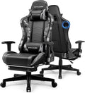 GTPLAYER Gaming Chair,Gamer Chair with Bluetooth and Adjustable Backrest,Seat Height Adjustable Computer Chairs with 3D Armrests,Video Game Chair with Footrest Speakers (Camouflage)