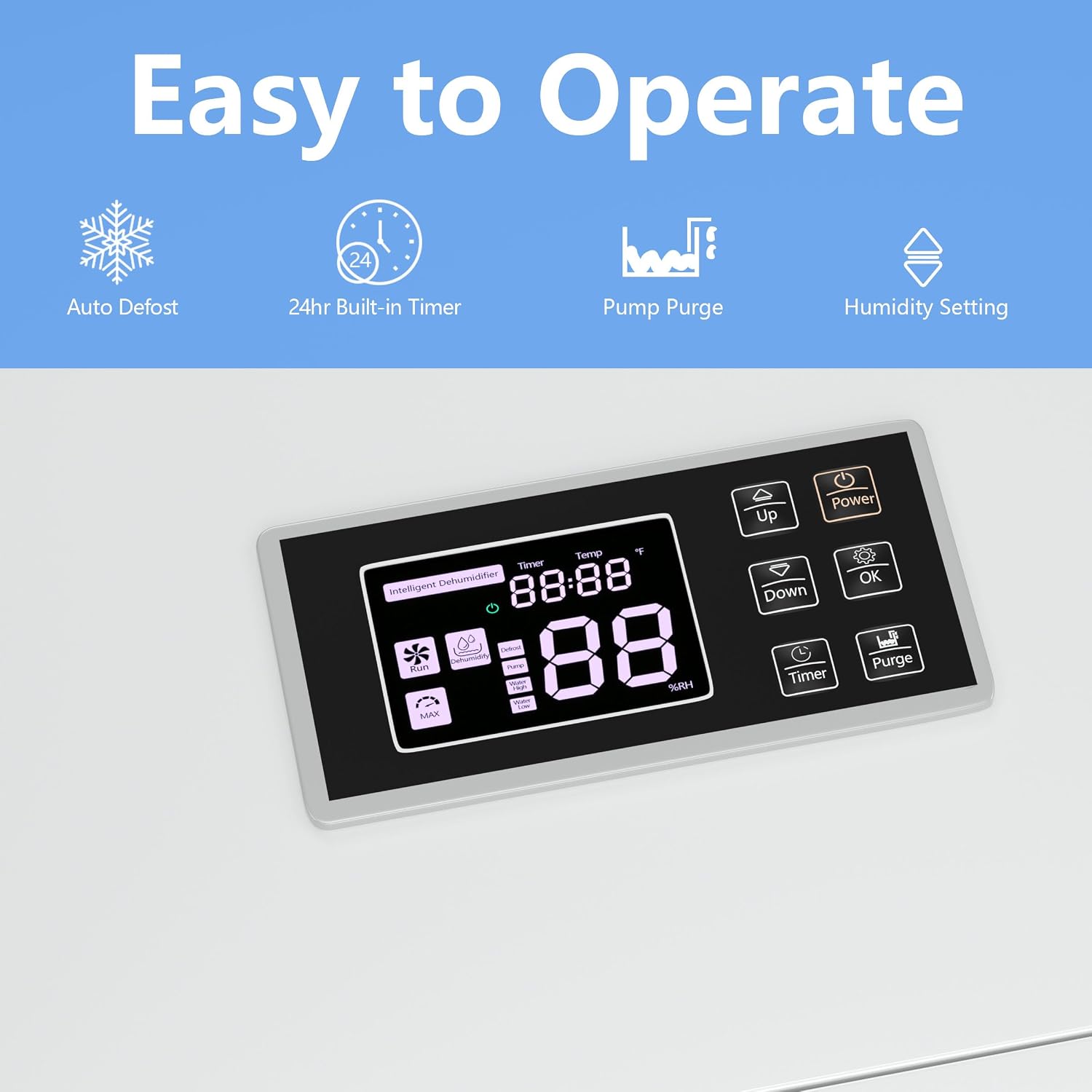 168 Pints Commercial Dehumidifier with Pump and Drain Hose for Basements Home and Large Spaces