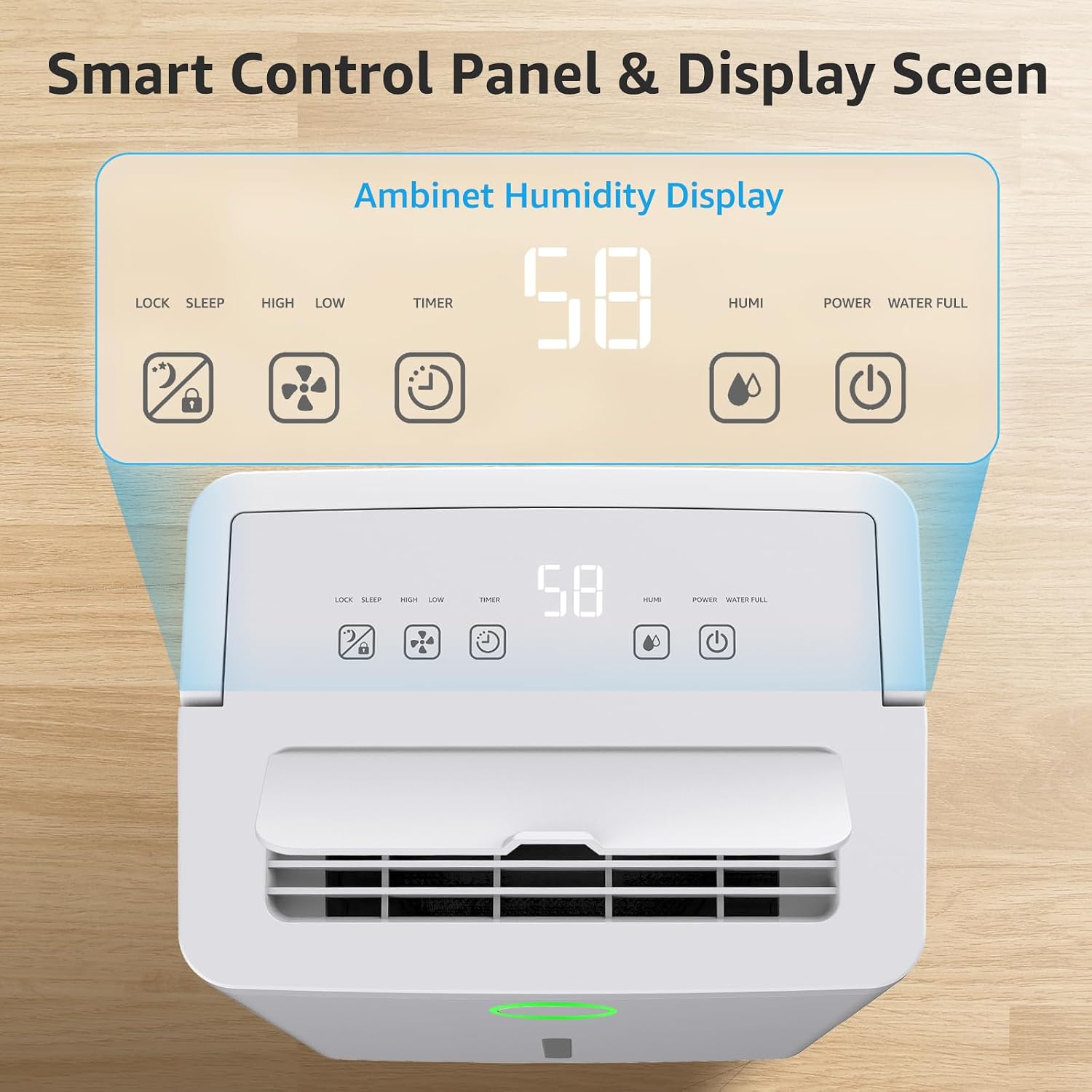 KNKA 1600 sq.ft Dehumidifier for Basement, 21 Pint Dehumidifiers for Home with Drain Hose, Continuous Drainage, Washable Filter, Intelligent Humidistat for Bedroom, Bathroom, Large Room
