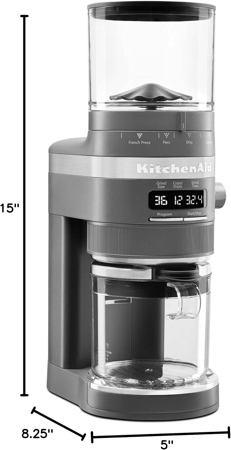 KitchenAid Burr Coffee Grinder - KCG8433 - Matte Charcoal Grey