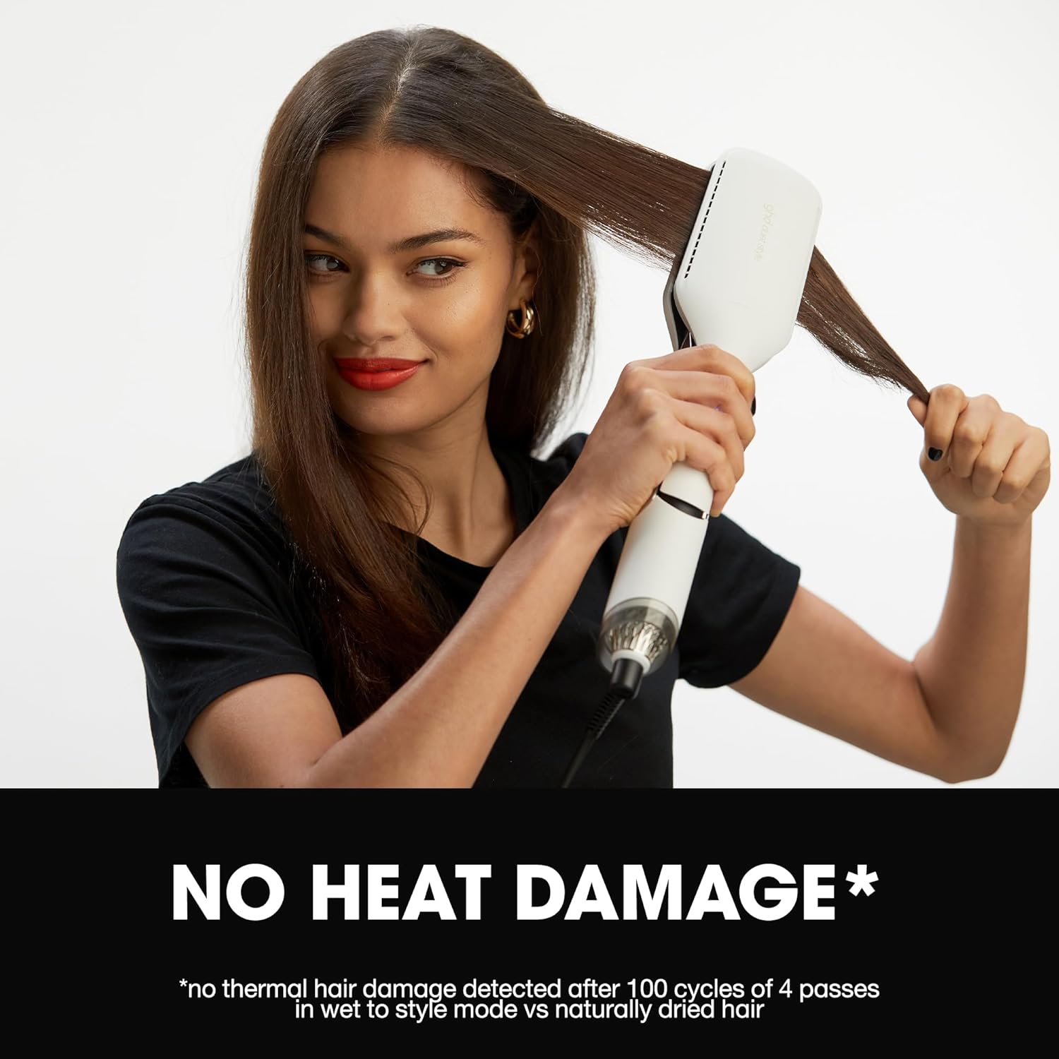 ghd Duet Style - 2-in-1 Flat Iron Hair Straightener + Hair Dryer in One Tool | Transform Hair from Wet to Styled with No Heat Damage | Blow Dry with No Fizz | 2X More Shine