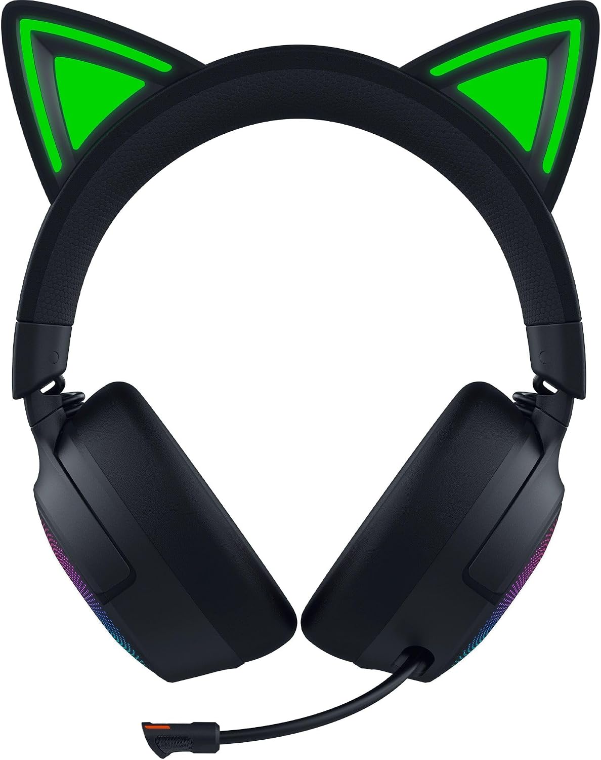 Razer Kraken Kitty V3 Pro Wireless RGB Gaming Headset: Chroma RGB Kitty Ears - 2.4 GHz, Bluetooth 5.3, USB A - Super Wideband Mic - 40mm Drivers - THX Spatial Audio - Comfortable Ear Cushions - Black