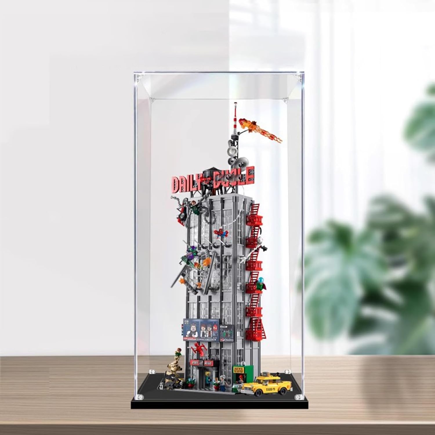 Applicable to Lego 76178 Daily Bugle Acrylic Display Box(15.7*13.7*33.4in), Display Cases for Collectibles, Sturdy Protection for Your Collectible,A,3MM