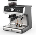 20 Bar Semi-Automatic Espresso Machine with Built-In Coffee Grinder and Milk Frother, Home Barista Coffee Maker for Cappuccino Latte Macchiato, Ideal Gift for Mom and Dad