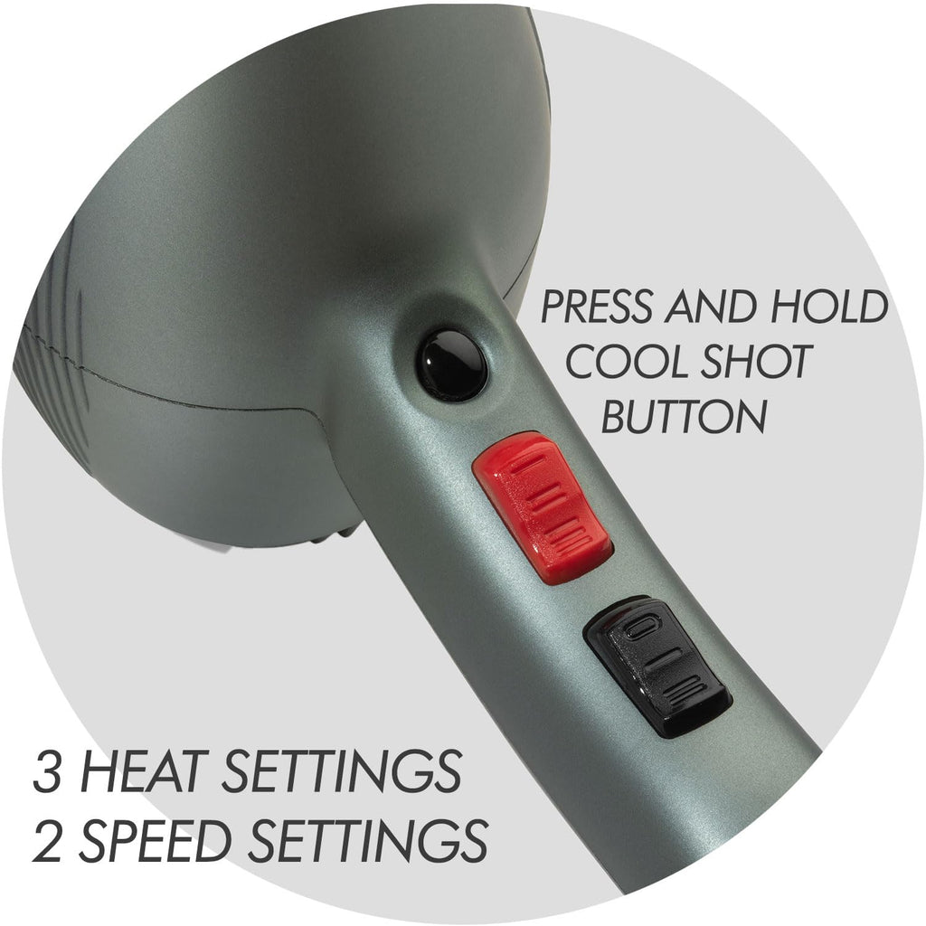 Sam Villa Lightweight & Quiet Ionic Professional Hair Dryer With Variable Speed & Temperature