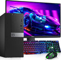 Dell Gaming Tower Desktop PC – Intel Core i5-6500 6th Gen – 16GB DDR4 RAM – 256GB SSD – 500GB HDD – GeForce GT 1030 – 22' Monitor – RGB Keyboard & Mouse – Windows 11 Pro – Gaming Computer (Renewed)
