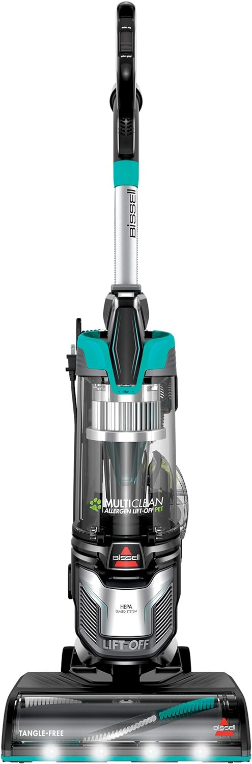 Bissell MultiClean Allergen Lift-Off Pet Vacuum with HEPA Sealed System, Detachable Canister for Stairs & Upholstery, LED Headlights, Tangle-Free Brush Roll, 2998