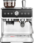 Coffee Maker with Grinder, 30 Settings & 20 Bar Pump, Espresso Machine with 58mm Portafilter & Milk Frother for Cappuccino or Latte