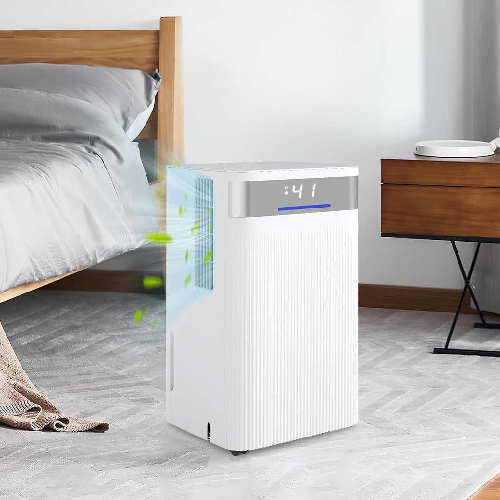 ARLIME 32 Pints Dehumidifier for Home, 2000 Sq.ft, Quiet Operation with 3 Modes, Drain Hose, Auto Shut Off, LED Display, 24H Timer, Portable Dehumidifier for Bedroom, Bathroom, Living Room, Basement