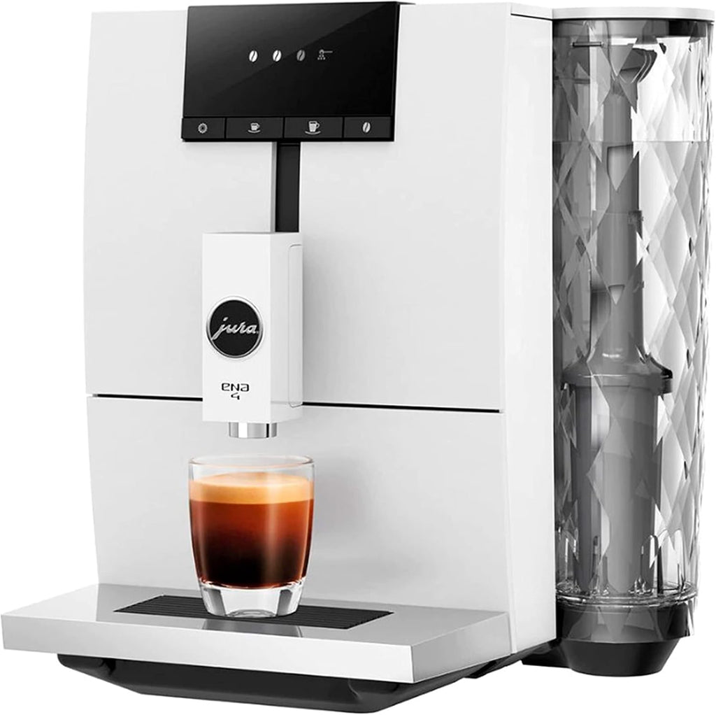 Jura ENA 4 Fully Automatic Nordic White Coffee Machine With 2 Smart Mini Walter Filters Set