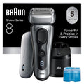 Braun Series 8 Electric Shaver, Shaving Kit with 4+1 Shaving Elements, Precision Long Hair Trimmer, SmartCare Center, PowerCase