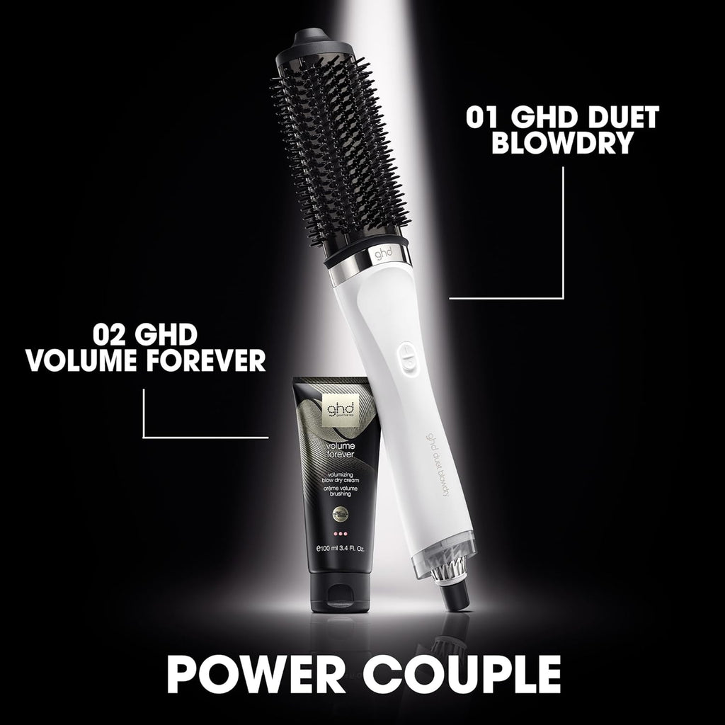 ghd Duet Blowdry-Hair Dryer Brush | Wet to Blow Dried with No Heat Damage | 3X More Volume with 24 Hour Long-Lasting Results | Blow Dry with No Fizz | 50% More Shine