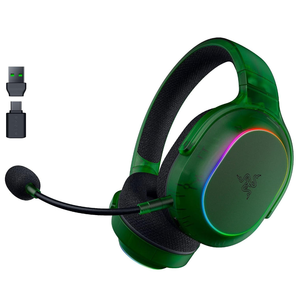 Razer Barracuda X Chroma Wireless Gaming Headset: 2.4GHz Wireless & Bluetooth - Lightweight - RGB - 40mm Drivers - Cardioid Mic - 70 Hr Battery - For PC, Mac, PS5, Switch 2, Smartphone - Phantom Green