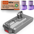 ELO Dyson V11 V15 Battery with Trigger Lock 5000mAh Click-in for Animal, Absolute, Outsize, Torque Drive, Detect, SV15 SV16 SV22, 25.2V Samsung Cells, 970425-01 (Not Screw-in SV14)