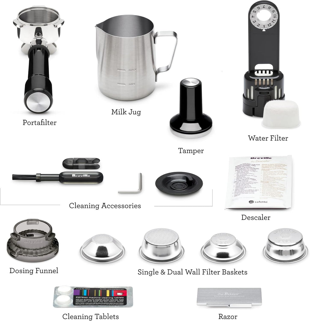 Breville the Barista Pro Espresso Machine with Grinder & Milk Frother, Espresso Maker with Seconds Heat Up, RM-BES878BSS, Brushed Stainless Steel (Certified Remanufactured)