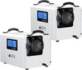 145 Pints Commercial Dehumidifier for Large Basements & Crawl Spaces up to 6500Sq.Ft, Industrial Dehumidifiers for Water Damage Restoration, Auto Defrost, Continuous Drain Hose, White-2PC