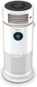 Shark 3-in-1 Clean Sense Air Purifier, Heater & Fan, HEPA Filter, 500 Sq Ft, Oscillating, Captures 99.98% of Particles for Clean Air, Dust, Smoke & Allergens, White, HC450