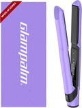 GLAMPALM GlamMuse 1' | All-Ceramic Flat Iron Infused with Vita-C, Salon Results with Less Heat Damage, Trusted by K-Pop Hair Stylists, Dual Voltage Hair Straightener, Silk Press | GP201T