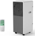 GarveeTech 14,000 BTU Drainage-free Portable Air Conditioner for Indoor Rooms, 3 in-1 AC Unit for Bedroom 225-300 Sq.Ft, Dehumidifier, Fan, Sleep Mode, 24 Timer, Remote Control, Window Kits, Grey