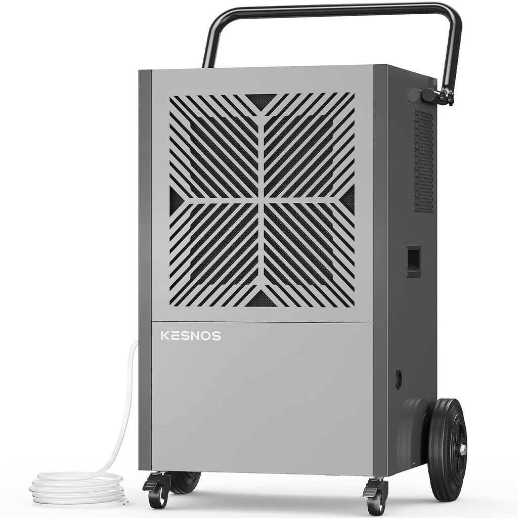 Kesnos 216 Pints Commercial Dehumidifier with Pump – Dehumidifier with Drain Hose and 24 Hr Timer in Large Space Up to 8500 Sq. Ft. – Ideal for Basements, Industrial Spaces and Job Sites