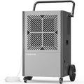 Kesnos 216 Pints Commercial Dehumidifier with Pump – Dehumidifier with Drain Hose and 24 Hr Timer in Large Space Up to 8500 Sq. Ft. – Ideal for Basements, Industrial Spaces and Job Sites