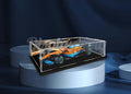 Acrylic Display case with Screw for Lego McLaren Formula 1 Race Car 42141 (Lego Set is not Included) (with Theme Background)(US Stock)