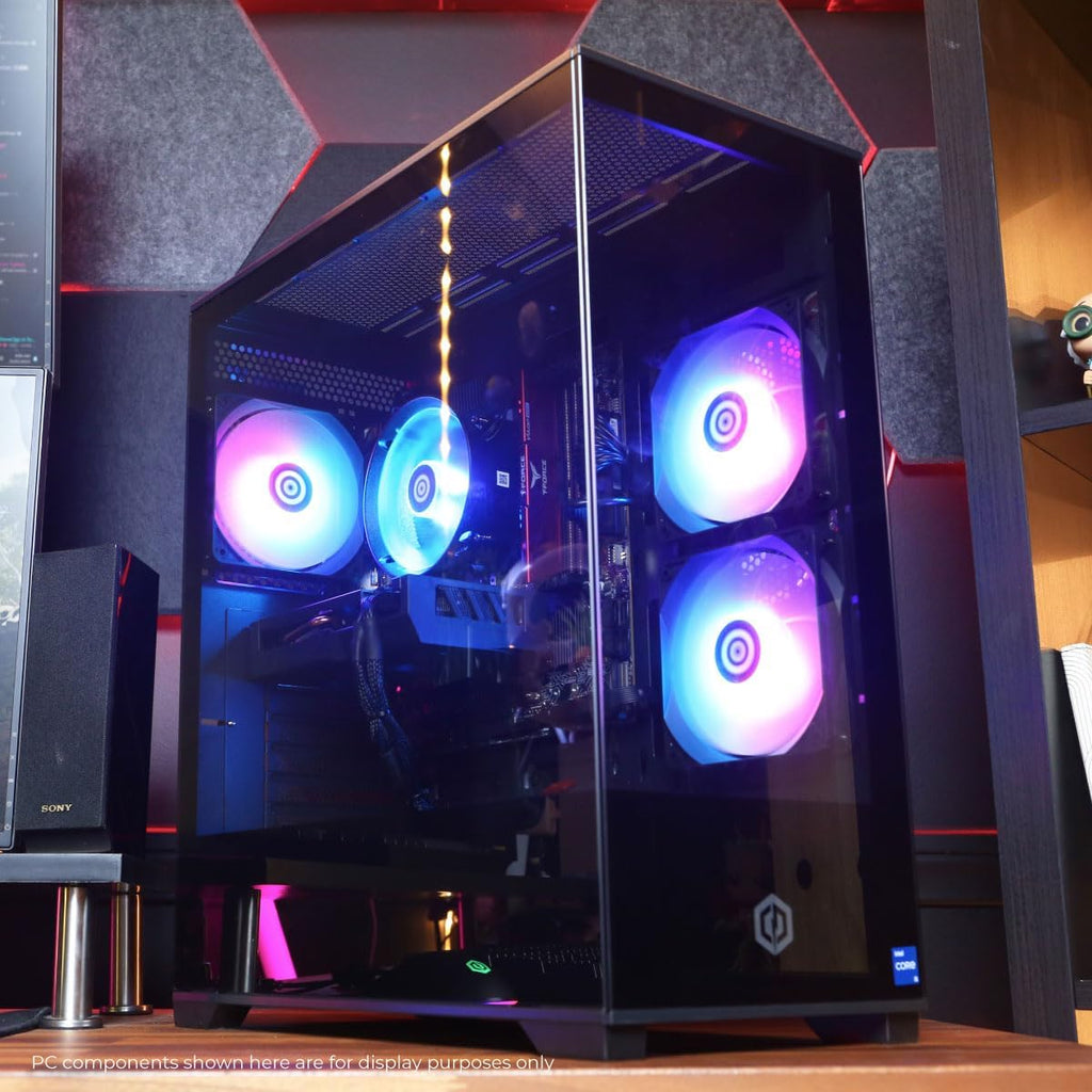 CYBERPOWERPC Gamer Master Gaming PC, AMD Ryzen 5 5500 3.6GHz, Radeon RX 6400 4GB, 16GB DDR4, 500GB PCIe Gen4 SSD, WiFi Ready & Windows 11 Home (GMA3100A)