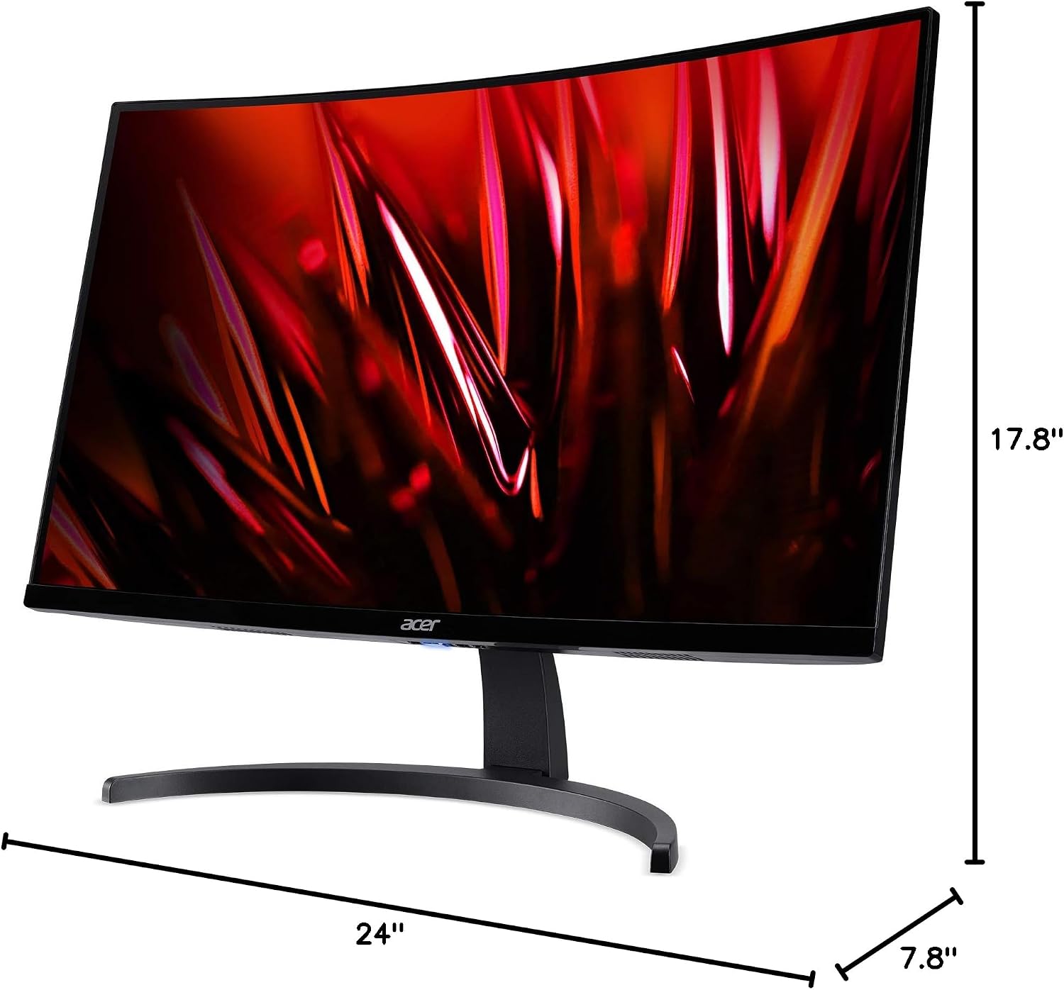 Acer Nitro 27' WQHD 2560 x 1440 1500R Curved PC Gaming Monitor | AMD FreeSync | 100Hz Refresh | 1ms VRB | Speakers | VESA Mountable | 1 x Display Port 1.2, 1 x HDMI 2.0 & 1 x HDMI 1.4 | ED273U Hbmiipx