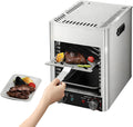 1700W Electric Steak Broiler, Indoor Smokeless Electric Grill, 1472°F Stainless Steel Steak Cooker with 10-Tier Adjustable Rack, for BBQ Beef Chicken Vegetables 10GrillingSlots