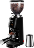 SHARDOR Professional 64mm Burr Coffee Grinder with 100 Grind Settings and All-Metal Chamber, Coffee Bean Grinder with Adjustable Electronic Timer and LED Display, Anti-Static,Black, 120V Only