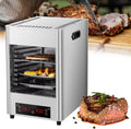 1700w Indoor Electric Steak Broiler,8-Layer Portable Countertop Oven with 30min Timing & 8 Gears 100-800℃ Temperature Adjustment (Metallic)