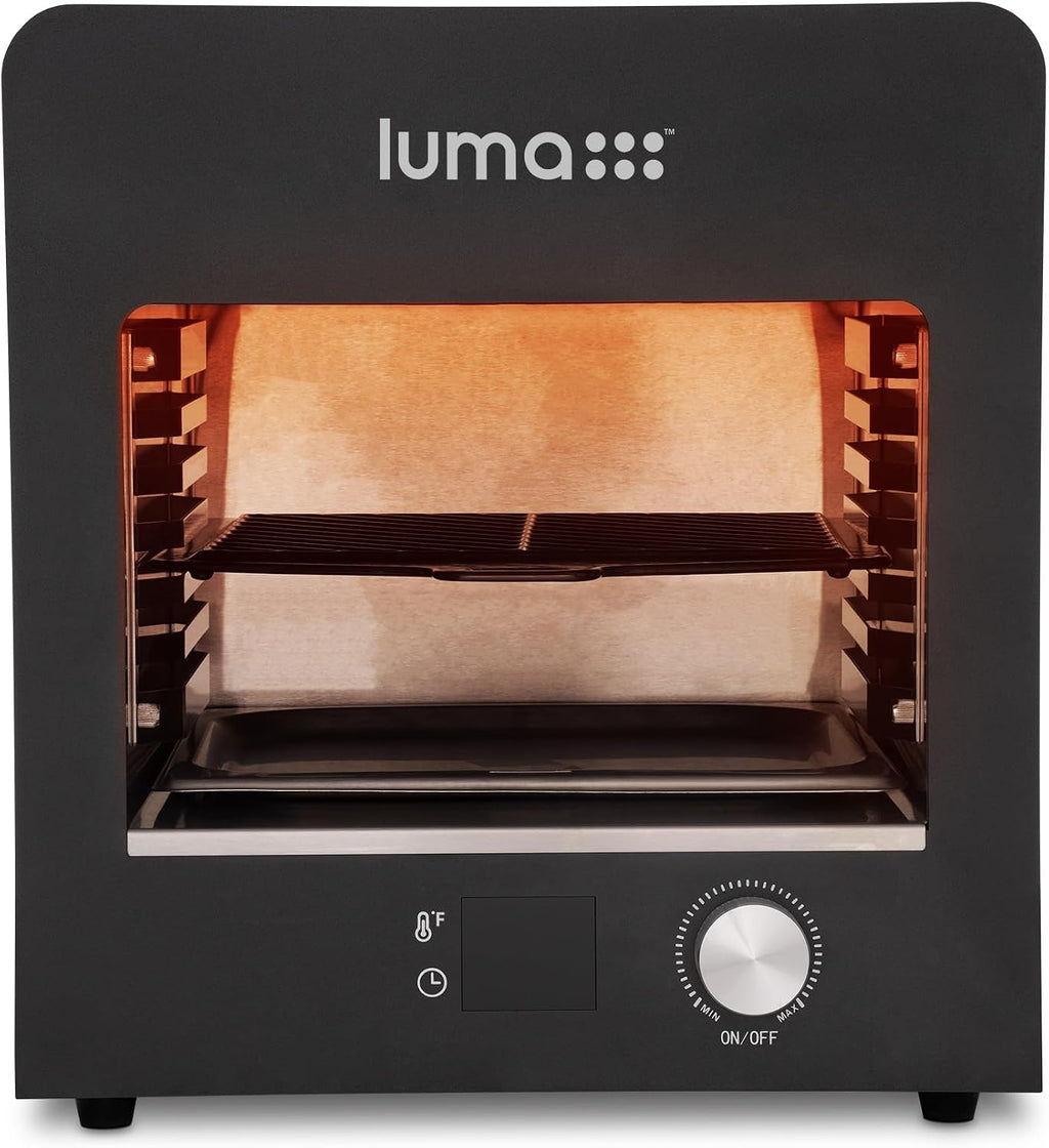 Luma® by Newair Electric Grill for Steaks | 1450°F Infrared Indoor Smoker with Cool-Touch Exterior | Portable Countertop BBQ Grill for Kitchen or Patio