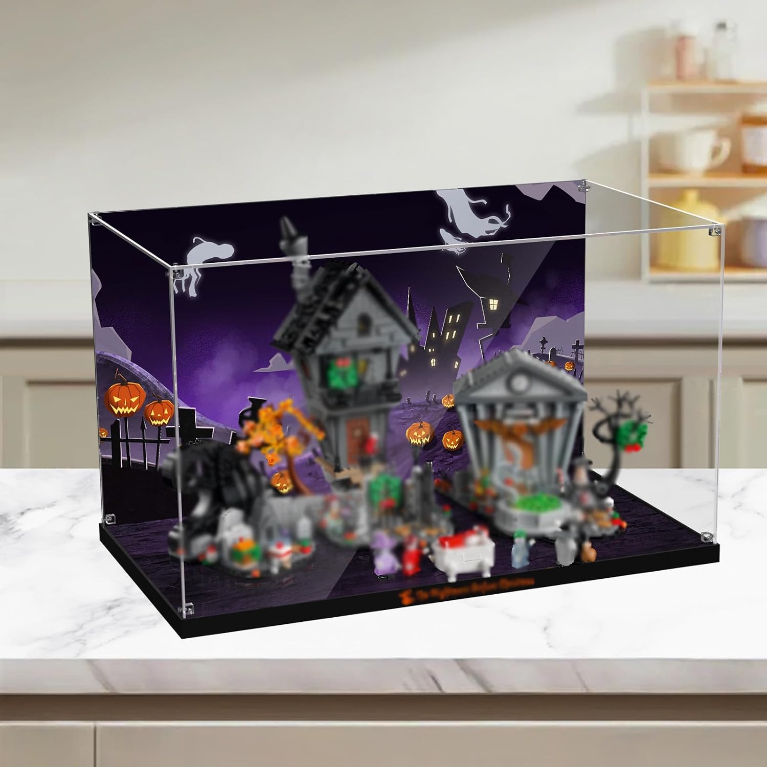 Acrylic Display Case for 21351 The Nightmare Before Christmas; ONLY Display Case, The Model NOT Included