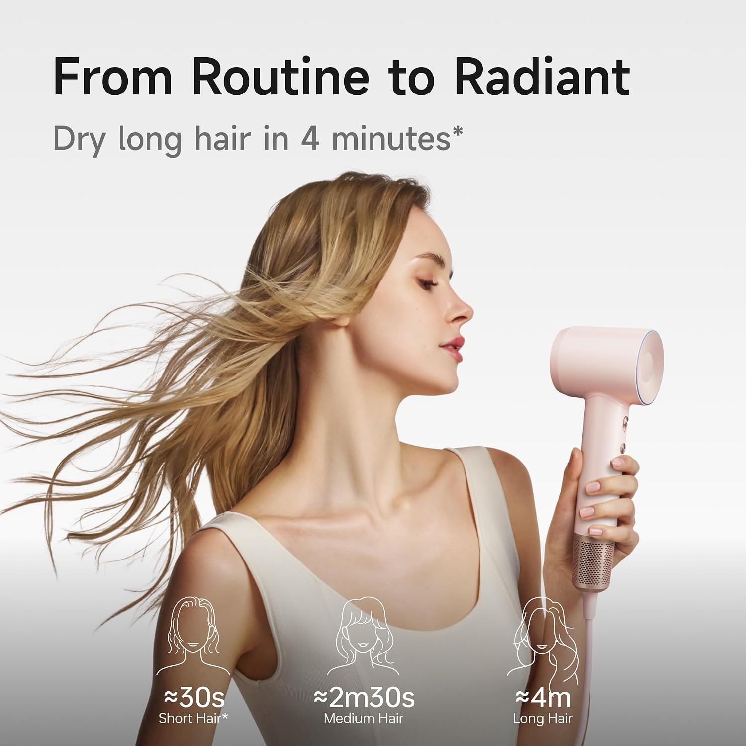 Laifen Premium High-Speed Hair Dryer Love-Bound Box, Professional Ionic Portable Blow Dryer with 110,000 RPM, Low Noise, 360° Magnetic Styling Attachment, Wall Mount, Travel Bag, Gift Box, HD502