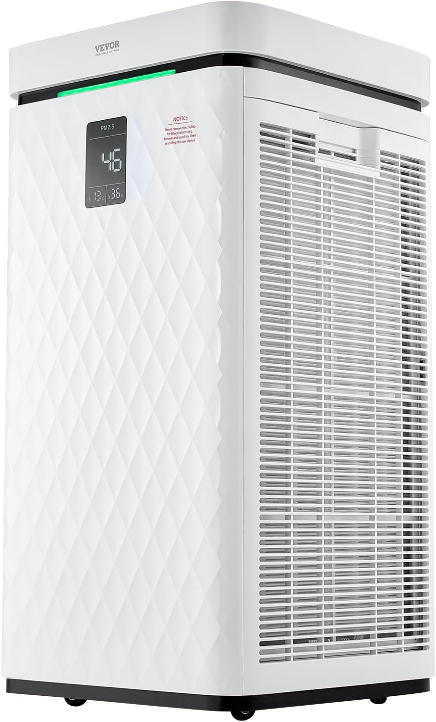 VEVOR Air Purifier for Bedroom Home, H13 HEPA Layer Filter 3139 ft²/h Smart Air Purifier with Speed Control & Child Lock Guard, 23 dB Sleep Mode Air Cleaner for Smoke Dust with Convenient Touch Panel