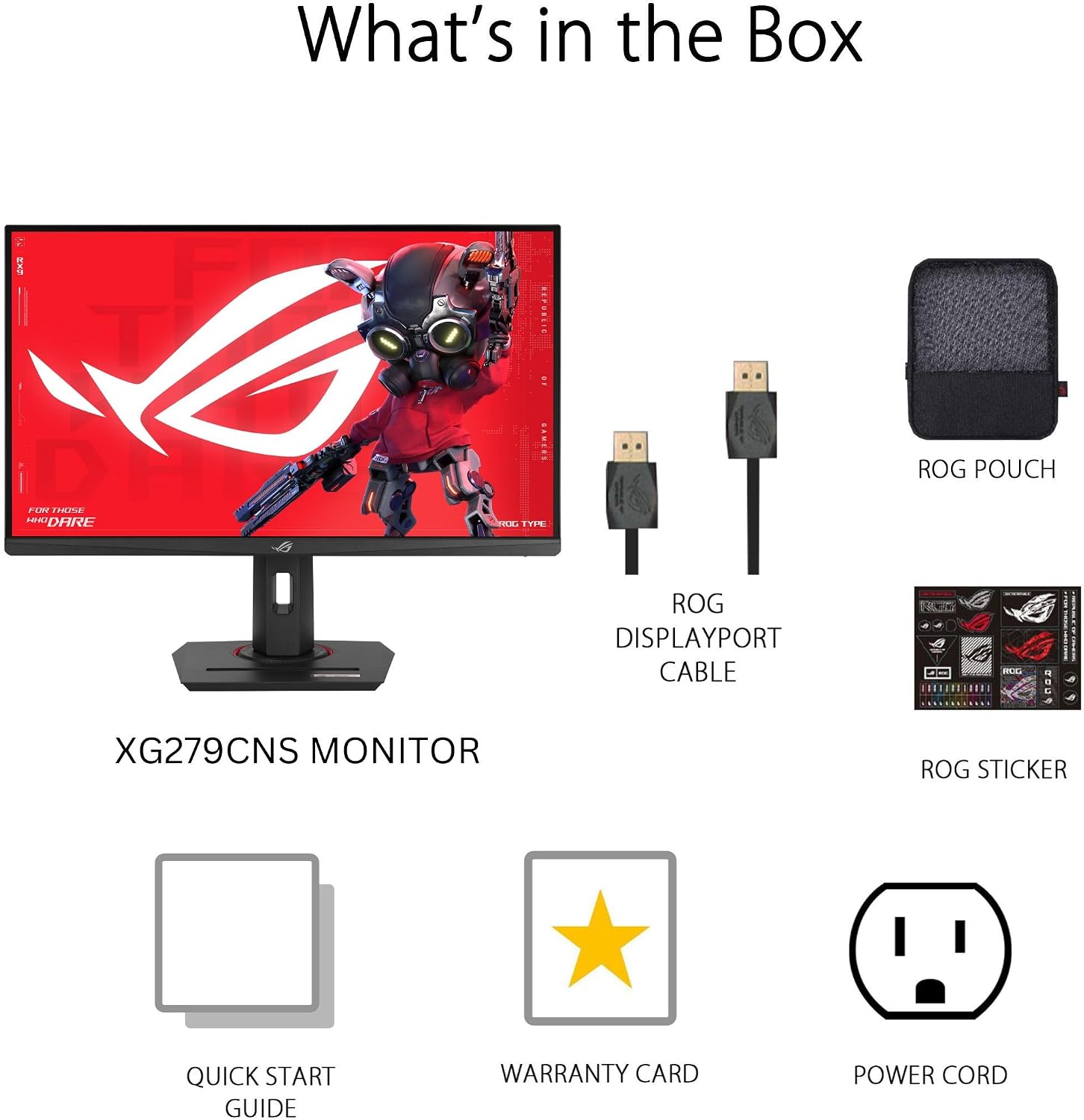 ASUS ROG Strix 27' 1080P USB-C Gaming Monitor (XG279CNS) - Full HD, IPS, 380Hz, 0.3ms, Extreme Low Motion Blur Sync, DisplayHDR™ 400, Tripod Socket, DisplayWidget Center, 3 yr Warranty