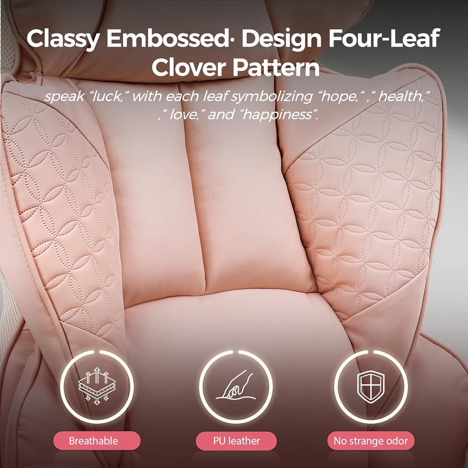 GTPLAYER Big and Tall Gaming Chair 400lbs Heavy Duty Office Chair with Foot Rest & Ergonomic Pocket Spring Lumbar Support, High Back 3D Saddle Shaped Cushion for Back Pain Relief, Pink