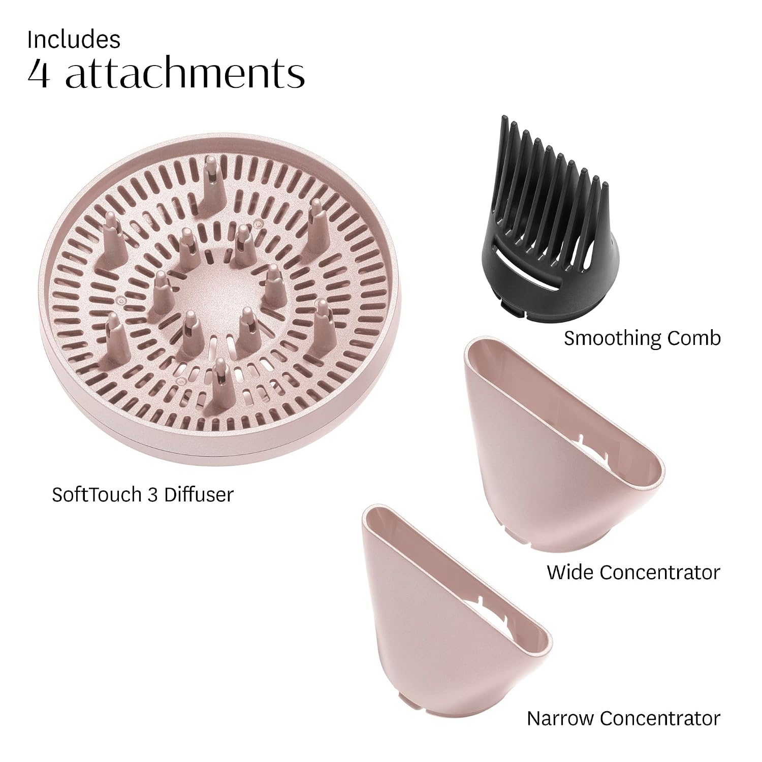 T3 Featherweight StyleMax Professional Ionic Hair Dryer with Custom Heat Automation & 4 Attachments,Fast Drying,Lightweight with 5 Heat & 3 Speed Settings,2 Concentrators,Diffuser & Smoothing Comb