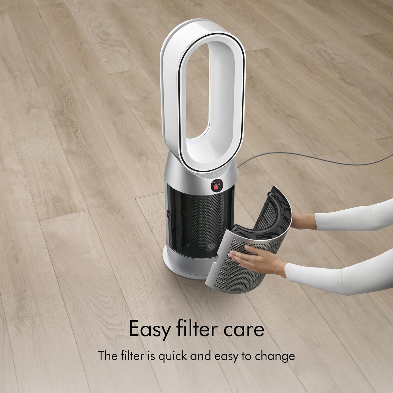 Dyson Purifier Hot+Cool HP07 Air Purifier, Heater, and Fan - White/Silver, Large