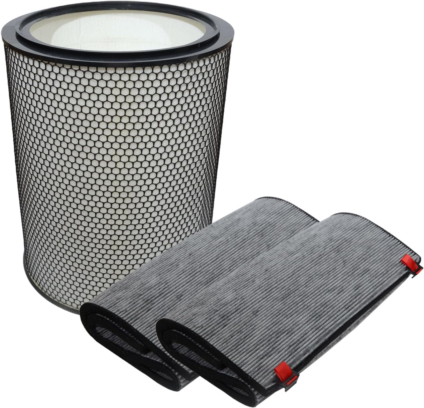 PUREBURG Replacement Filter Set Compatible with Dyson BP03 BP04 BP06 Purifier Big+Quiet Formaldehyde Extra Large, HEPA + 2 Carbon Filter (972132-01 & 972133-02)