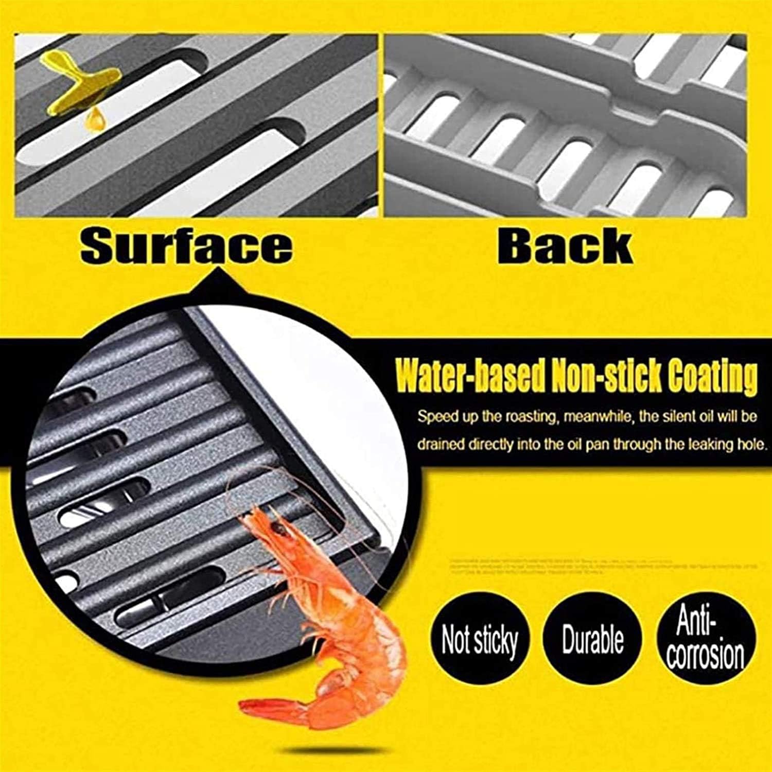 Smokeless Electric Grill Indoor BBQ Filled Drip Tray Reduced Odour Smoke,Household Nonstick Electric Griddle