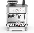 Espresso Machine 15 Bar, LCD Display Espresso Maker with Grinder, Milk Frother and PID Temperature Control, Professional Coffee Maker for Latte Cappuccino - 8.8 Oz Bean Hopper