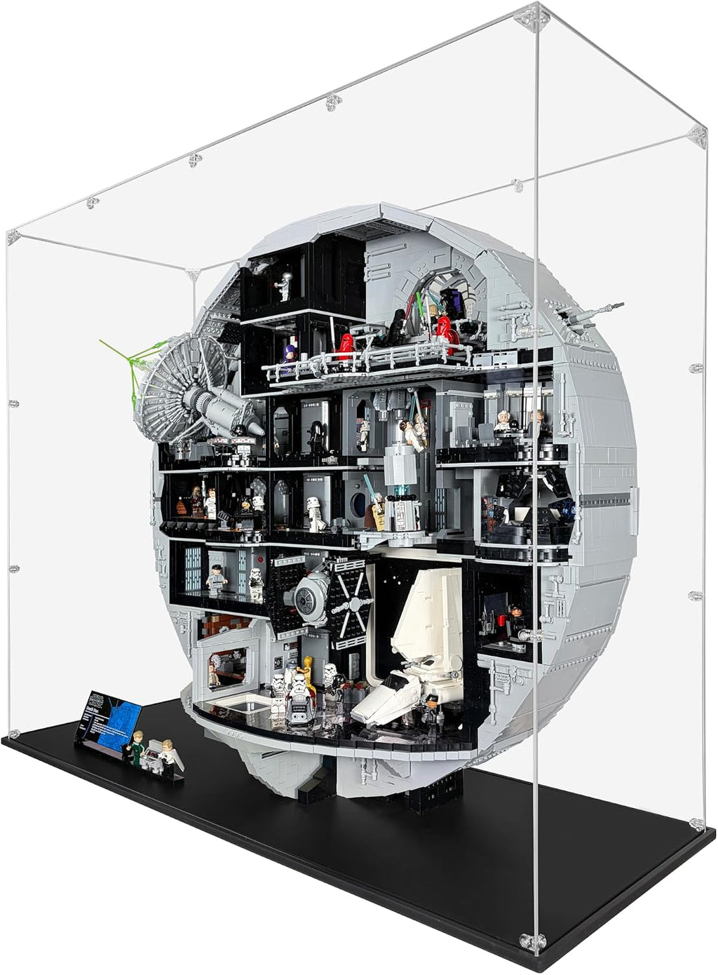 Acrylic Display Case Compatible for LEGO Death Star #75419, Dustproof Display Case (Case Only) (Lego Sets are NOT Included)